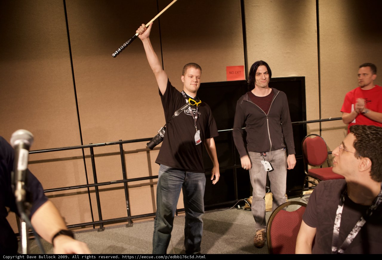 Man with Bat at Defcon 17 Concert
