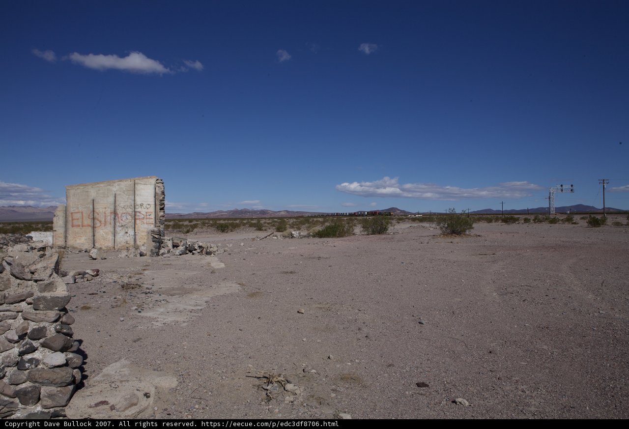 The Lone Wall in the Barren Desert