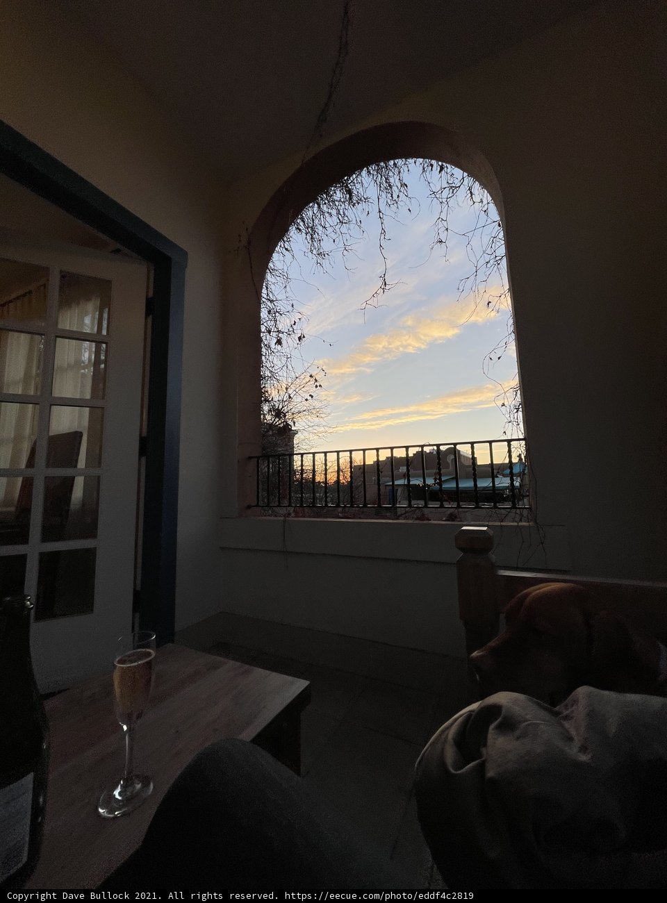 Sky Through Arched Window