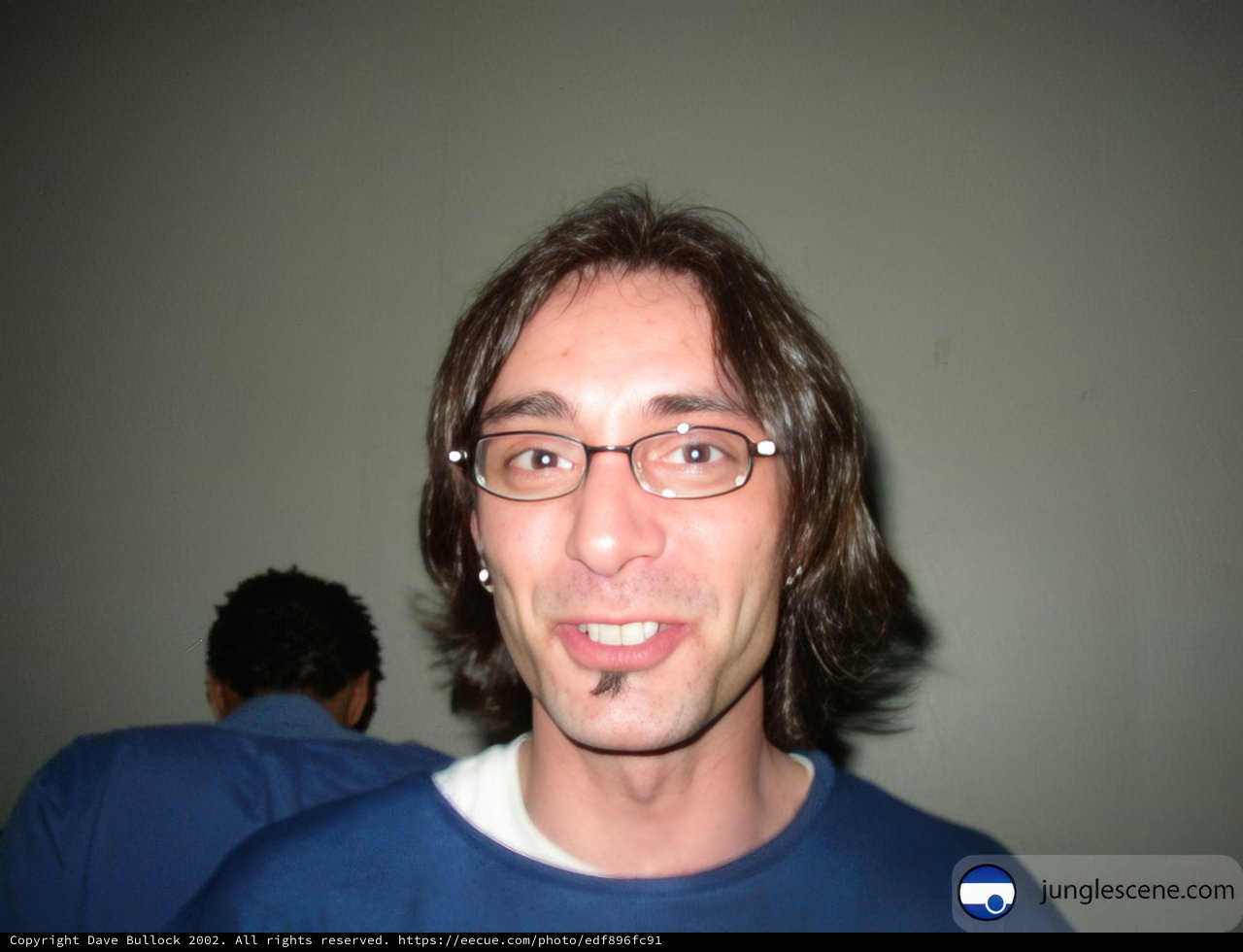 Happy Times with a Blue Shirt and Glasses
