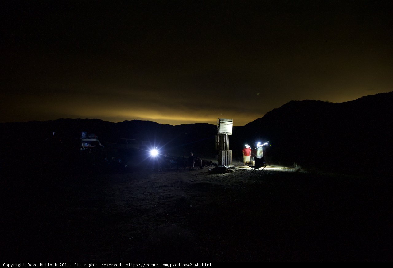 Standing under the Night Sky Light