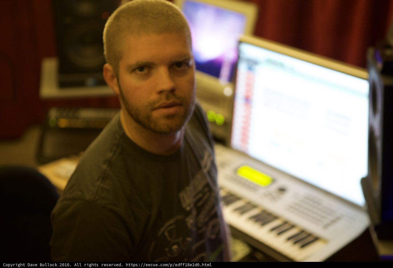 Morgan Page creating music