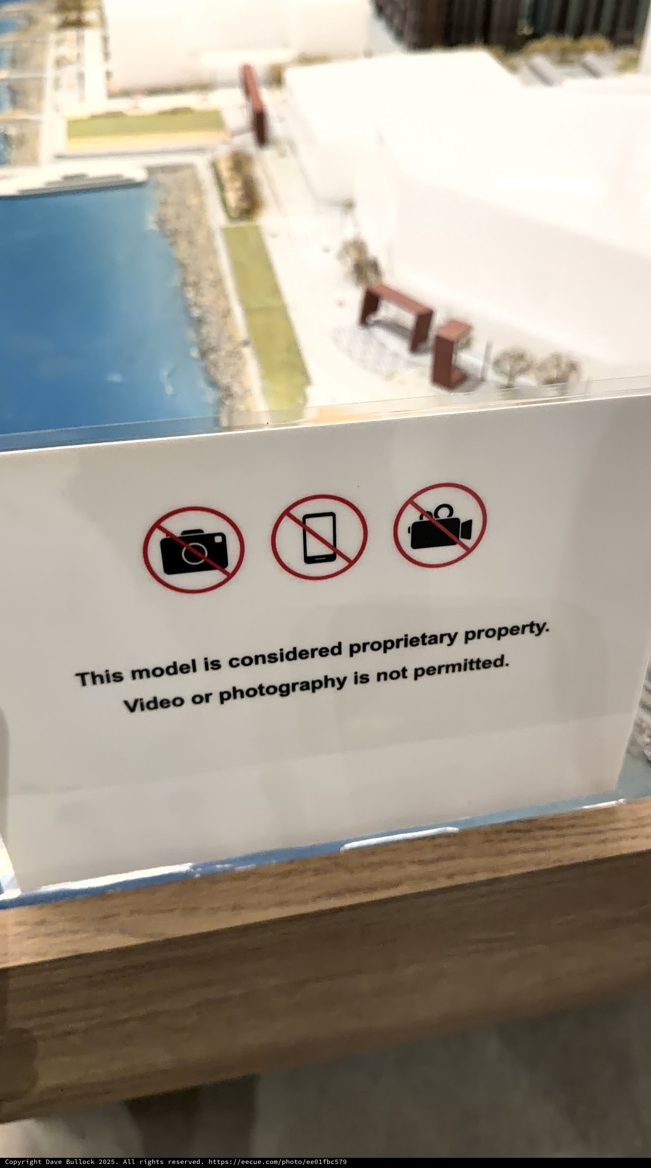 Architectural Model with No Photography Policy