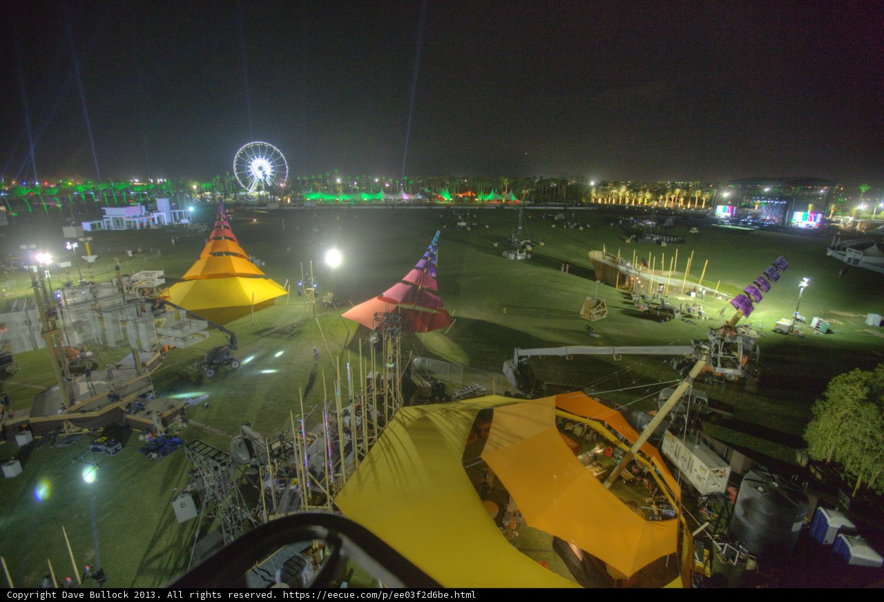 Nighttime Carnival at Coachella