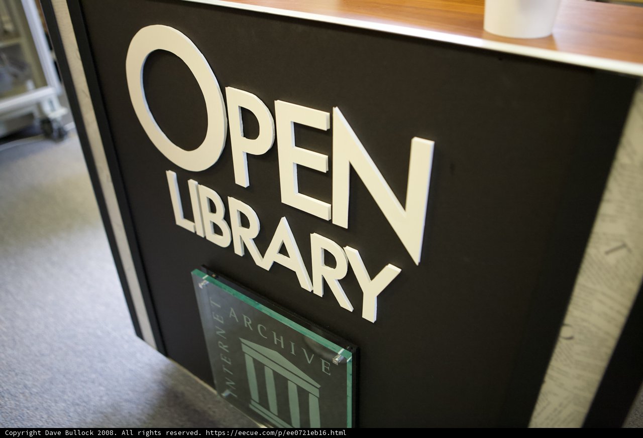 Open Library Sign at the SF Archives
