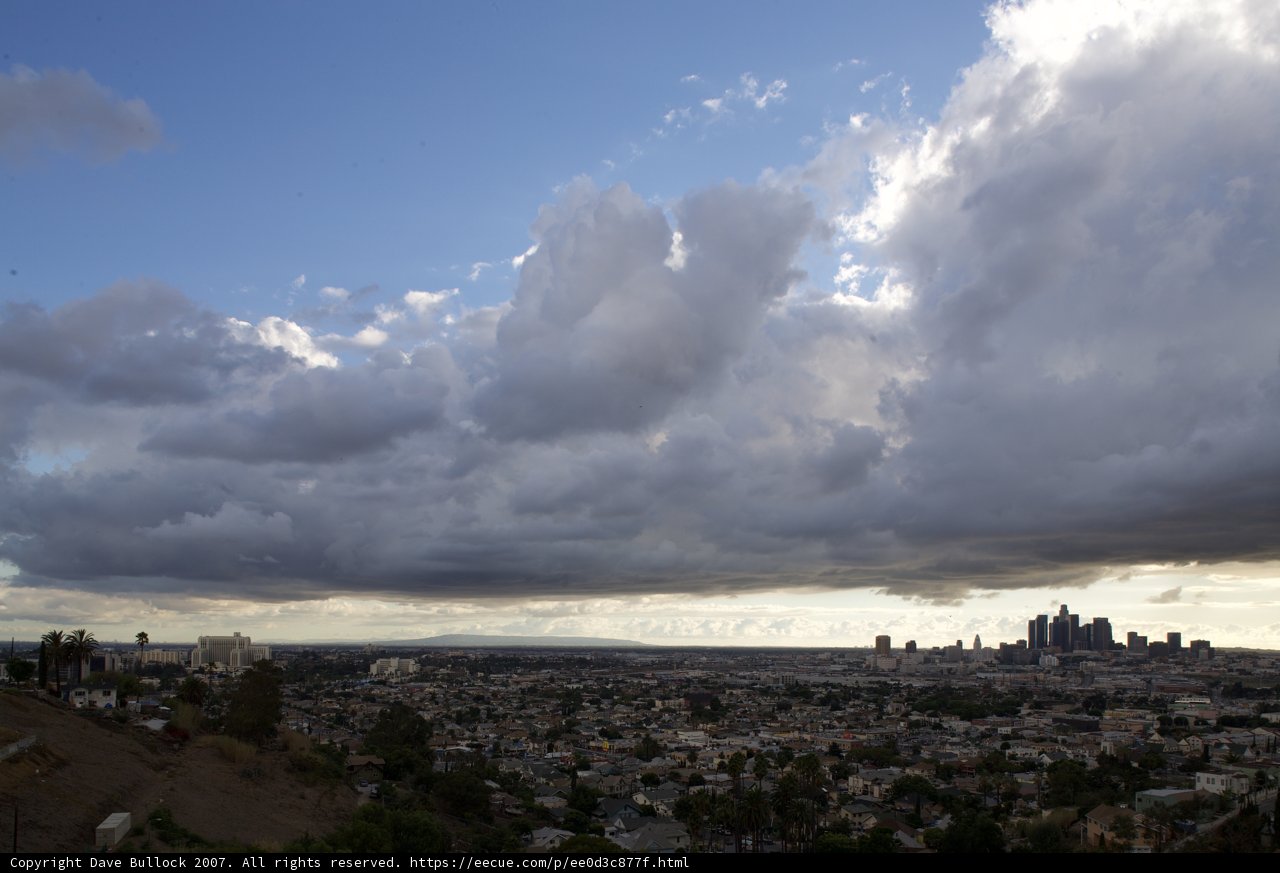 Cloudy City Skyline