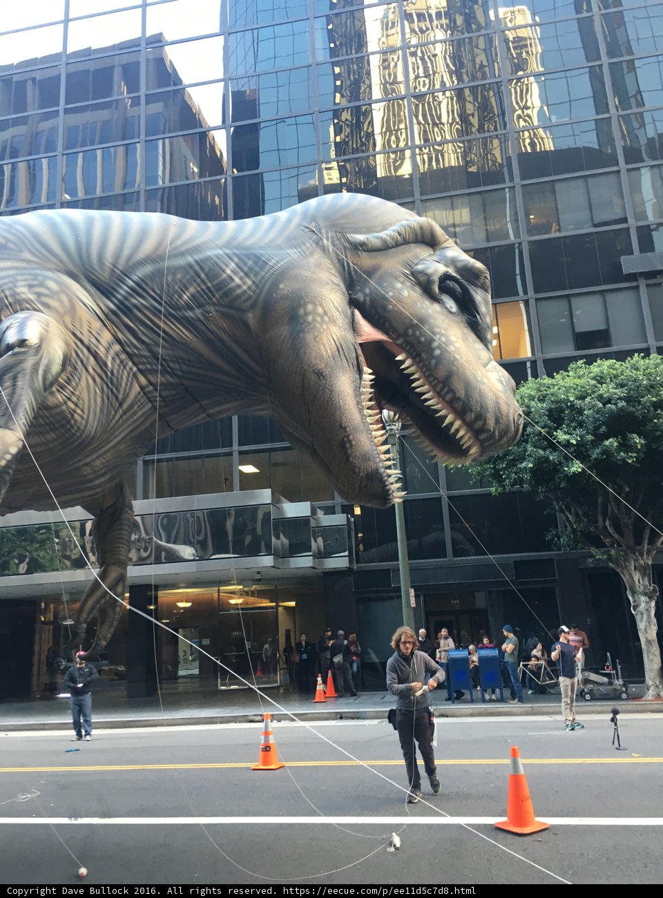 T-Rex Balloon Takes Over Los Angeles