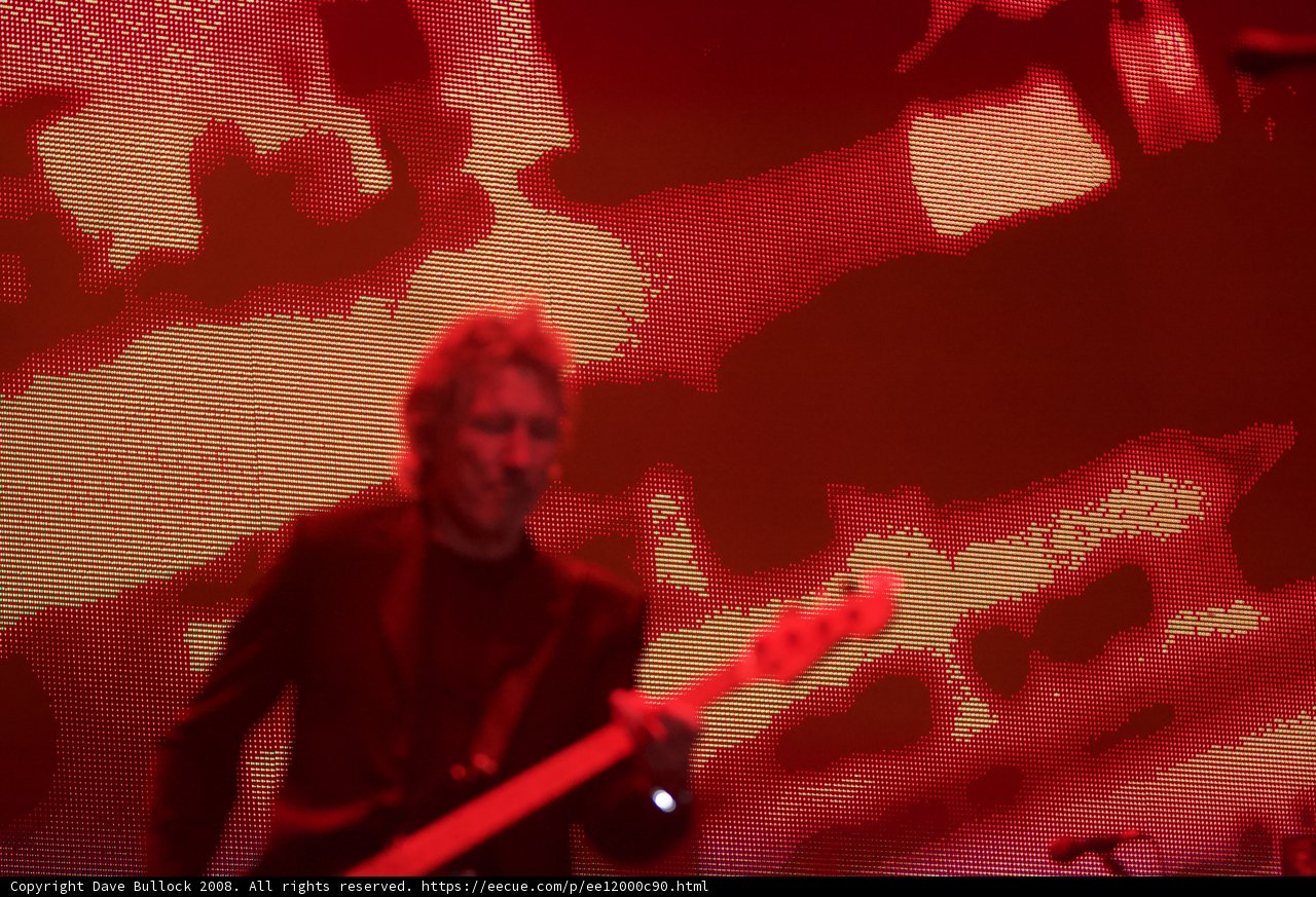 Roger Waters Rocks the Bass Guitar at Coachella 2008