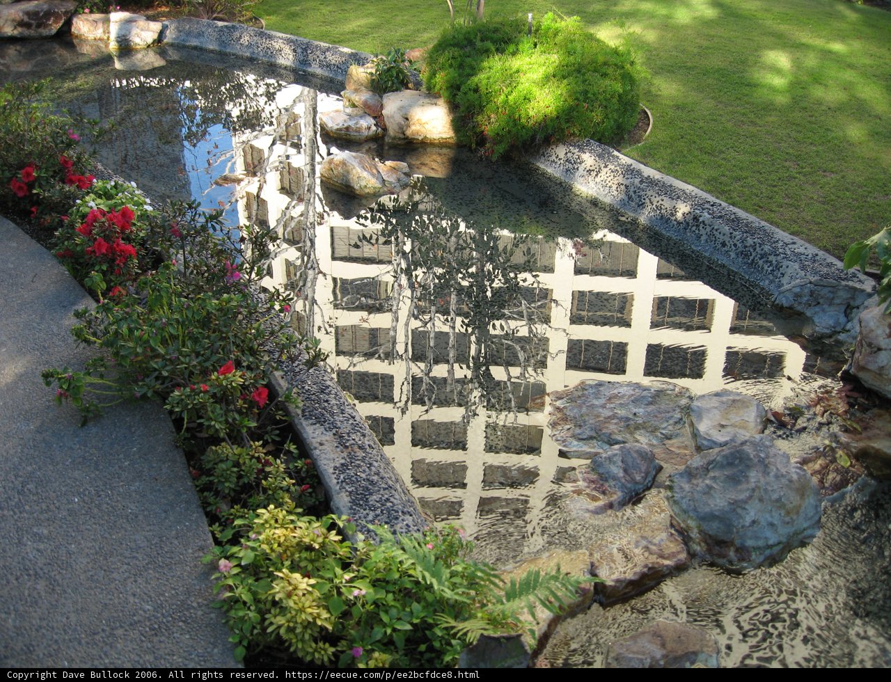 Reflection of Architecture in a Pond