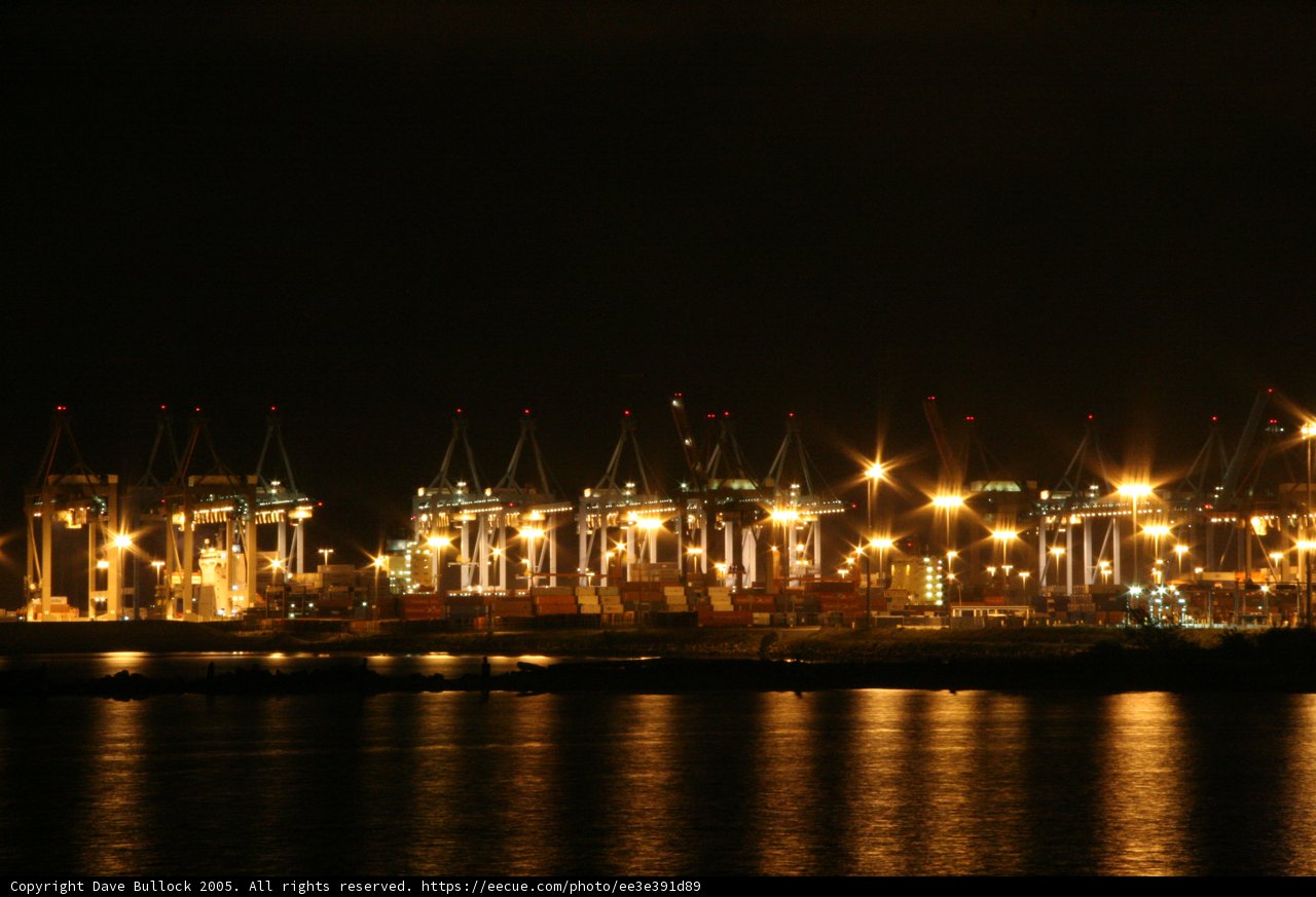 Night Lights at Bergen Port