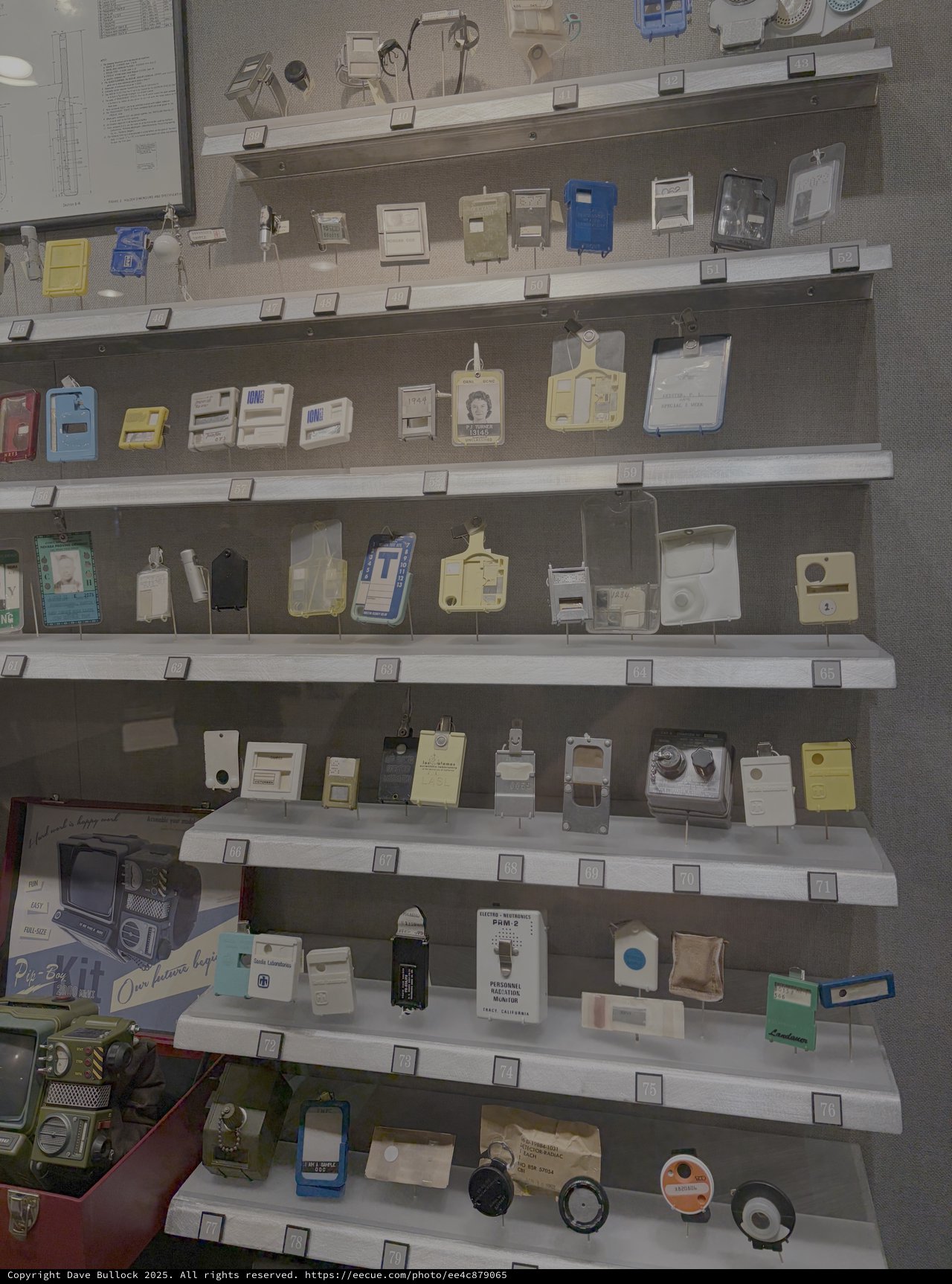 Museum Display of Historical Electronic Devices