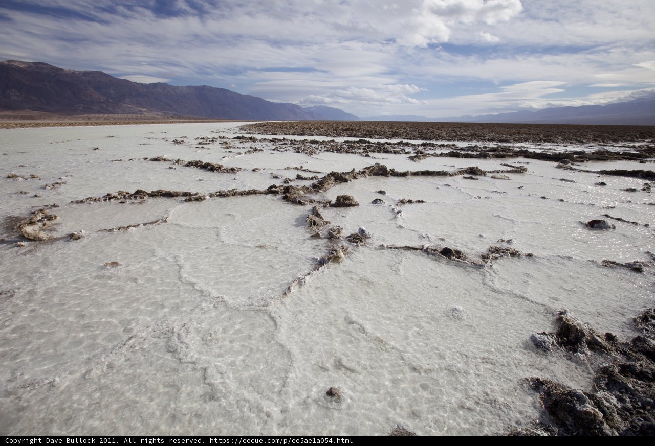 Salt Flats in Death Valley