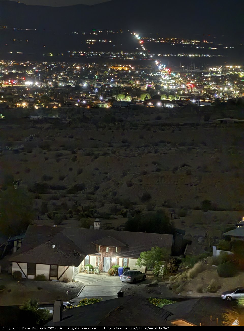 Nocturnal Panorama of Desert Hot Springs