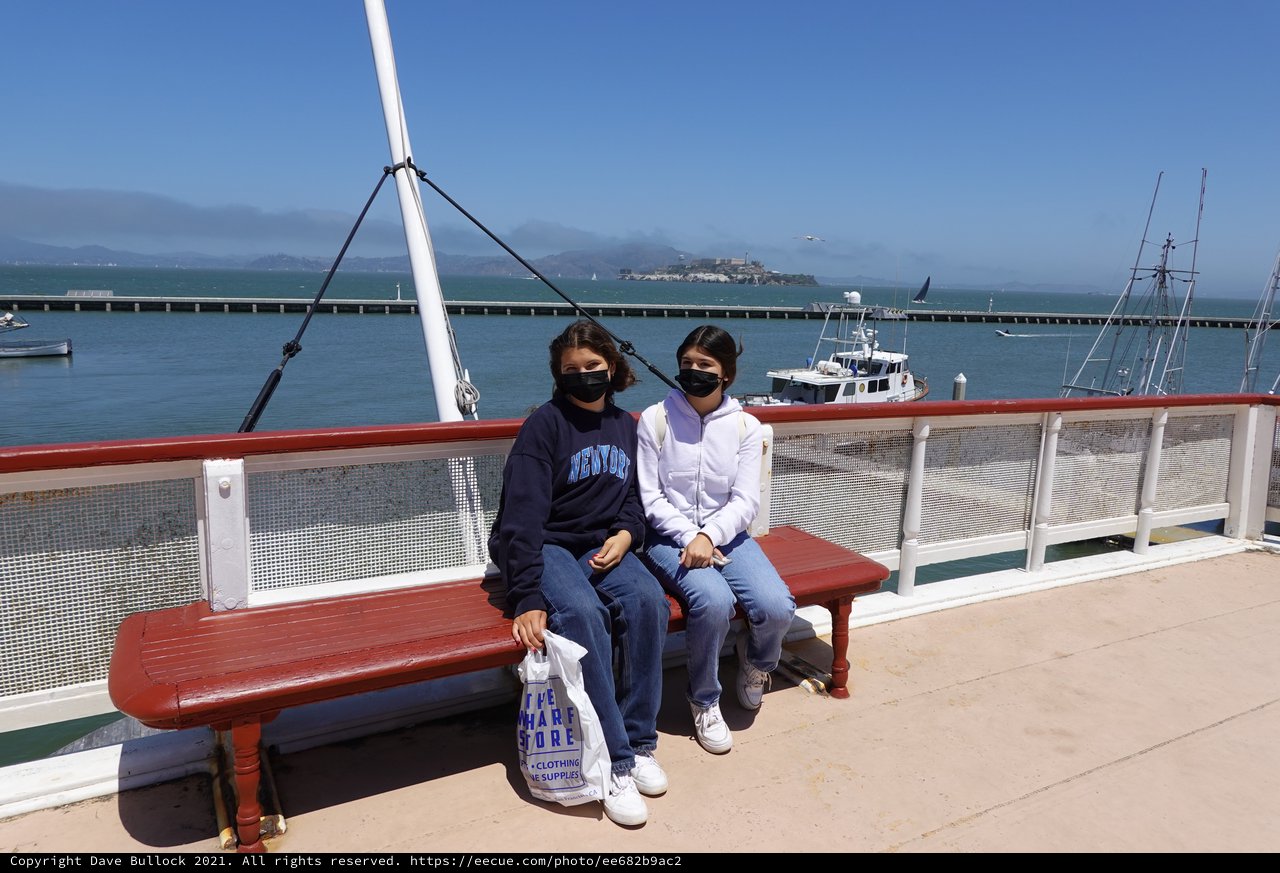 Two Friends Enjoying Waterfront Views Together