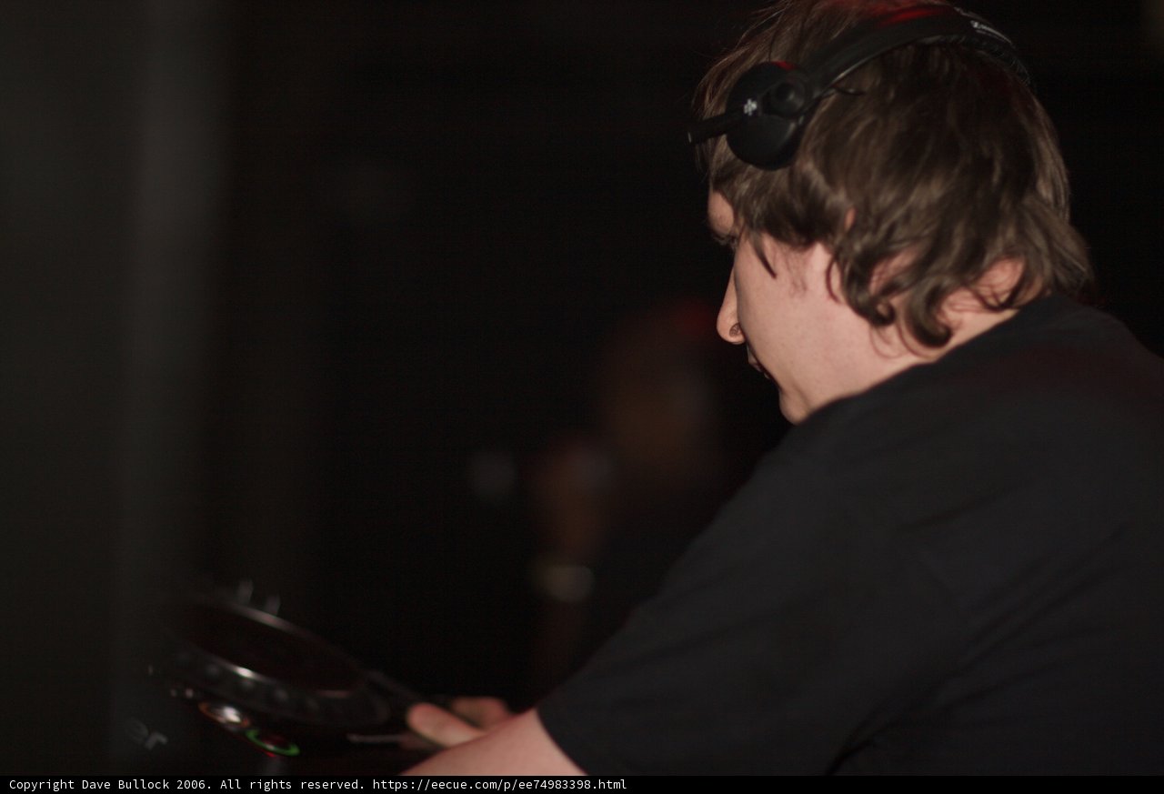 Musical mastermind at the turntables