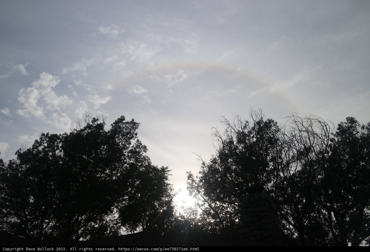 A Glowing Rainbow In the Evening Sky