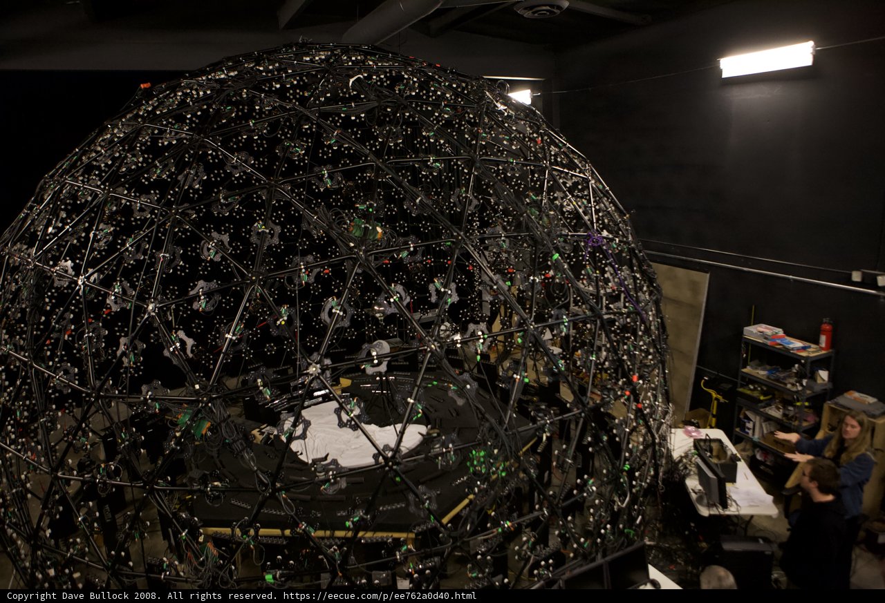 Metal Sphere and Wires inside the USC Planetarium