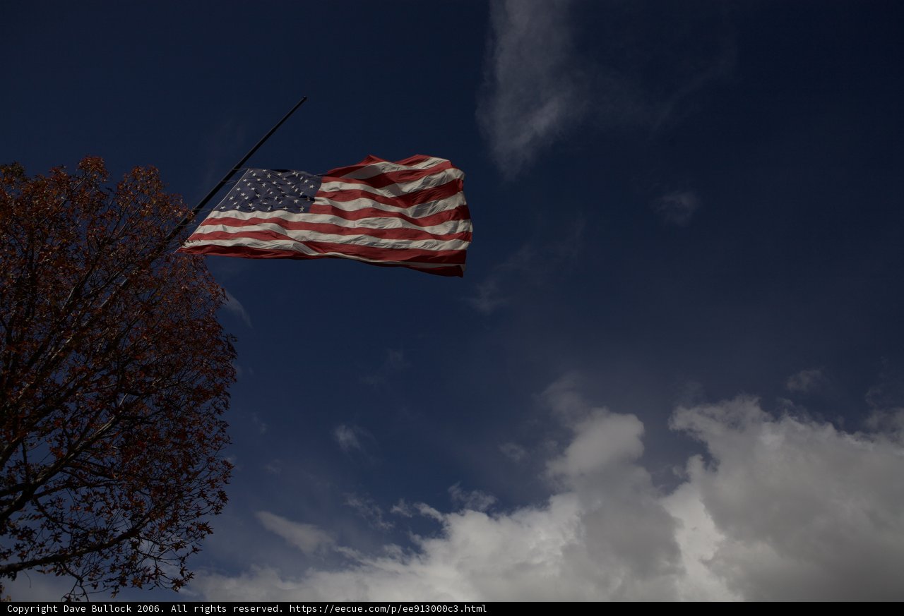 Stars and Stripes on a Cloudy Day