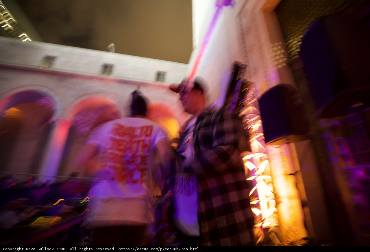 Blurry Night Club Gathering