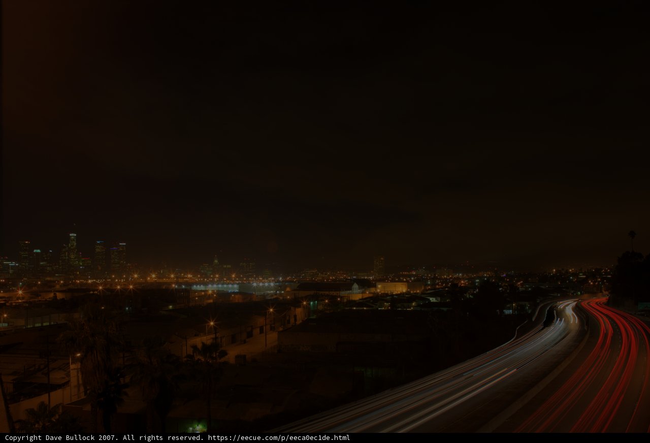 Nighttime Skyscrapers Illuminated