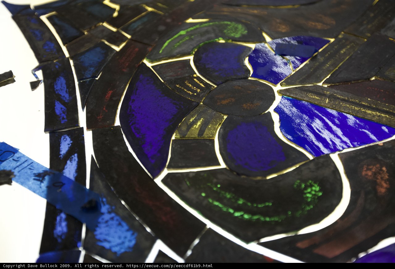 Modern Art Stained Glass Window