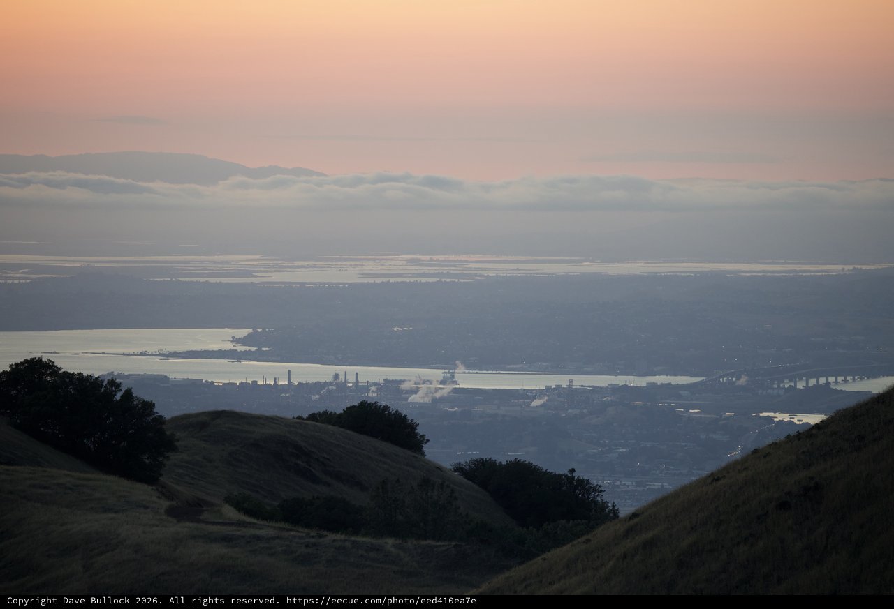 San Francisco Bay at Twilight from Mount Diablo