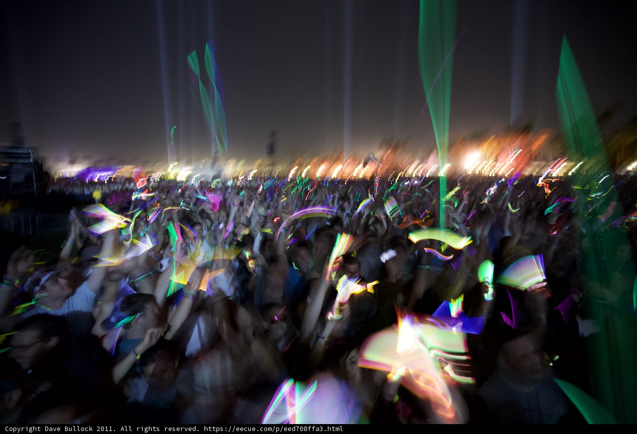 Night Lights and Dancing Crowds
