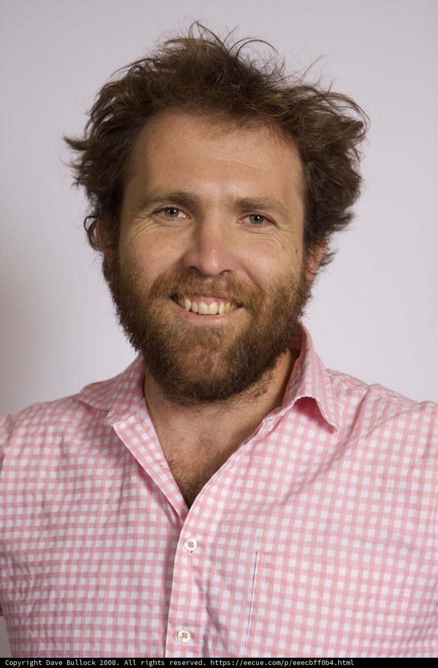 Saul Griffith, the Bearded Smiling Man in Pink