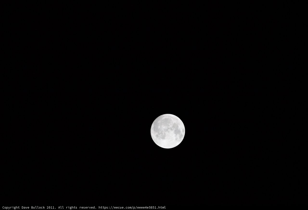 Full Moon Illuminates the Night Sky