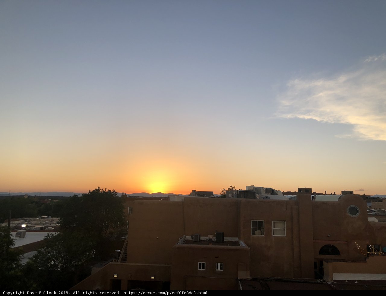 The Colors of Santa Fe's Sunset
