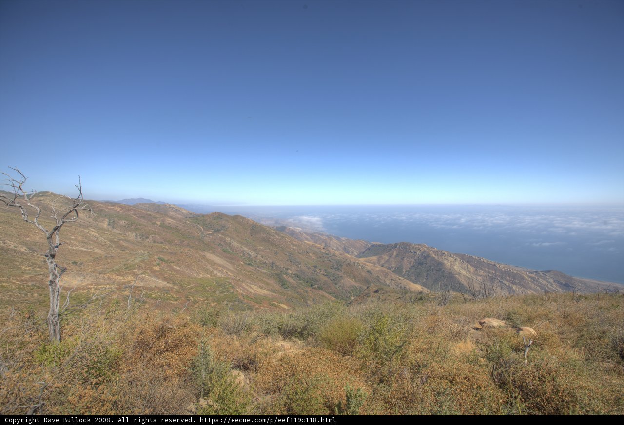 Stunning View of the Ocean from Gaviota Peak