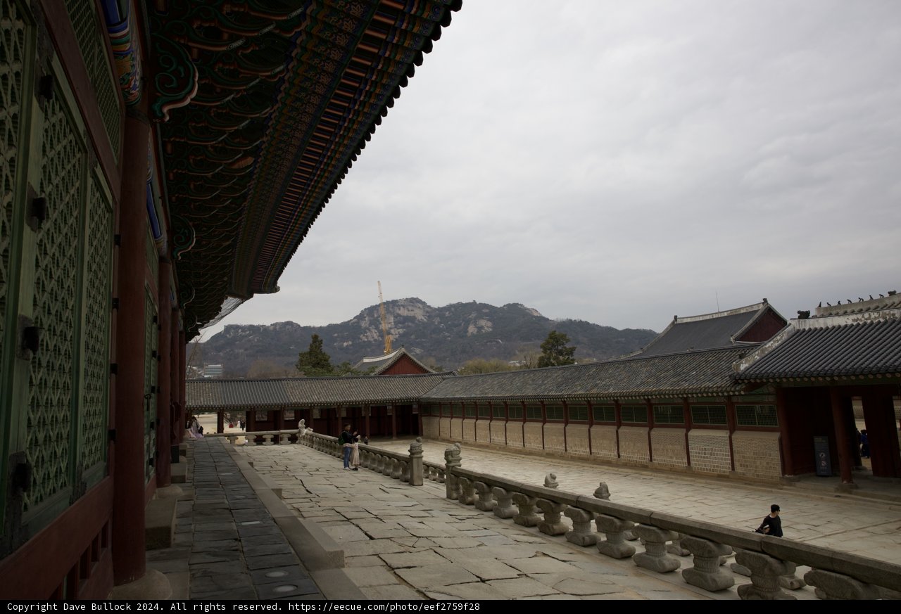Mystical Mountain View From The Courtyard: Korea, 2024