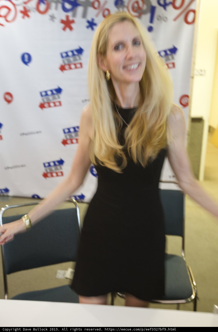 Ann Coulter in a Stunning Black Dress