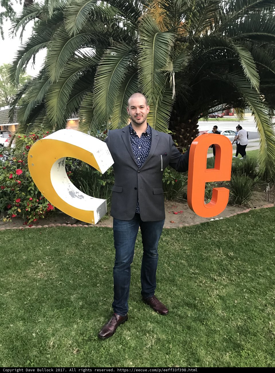 Standing in Front of the "C