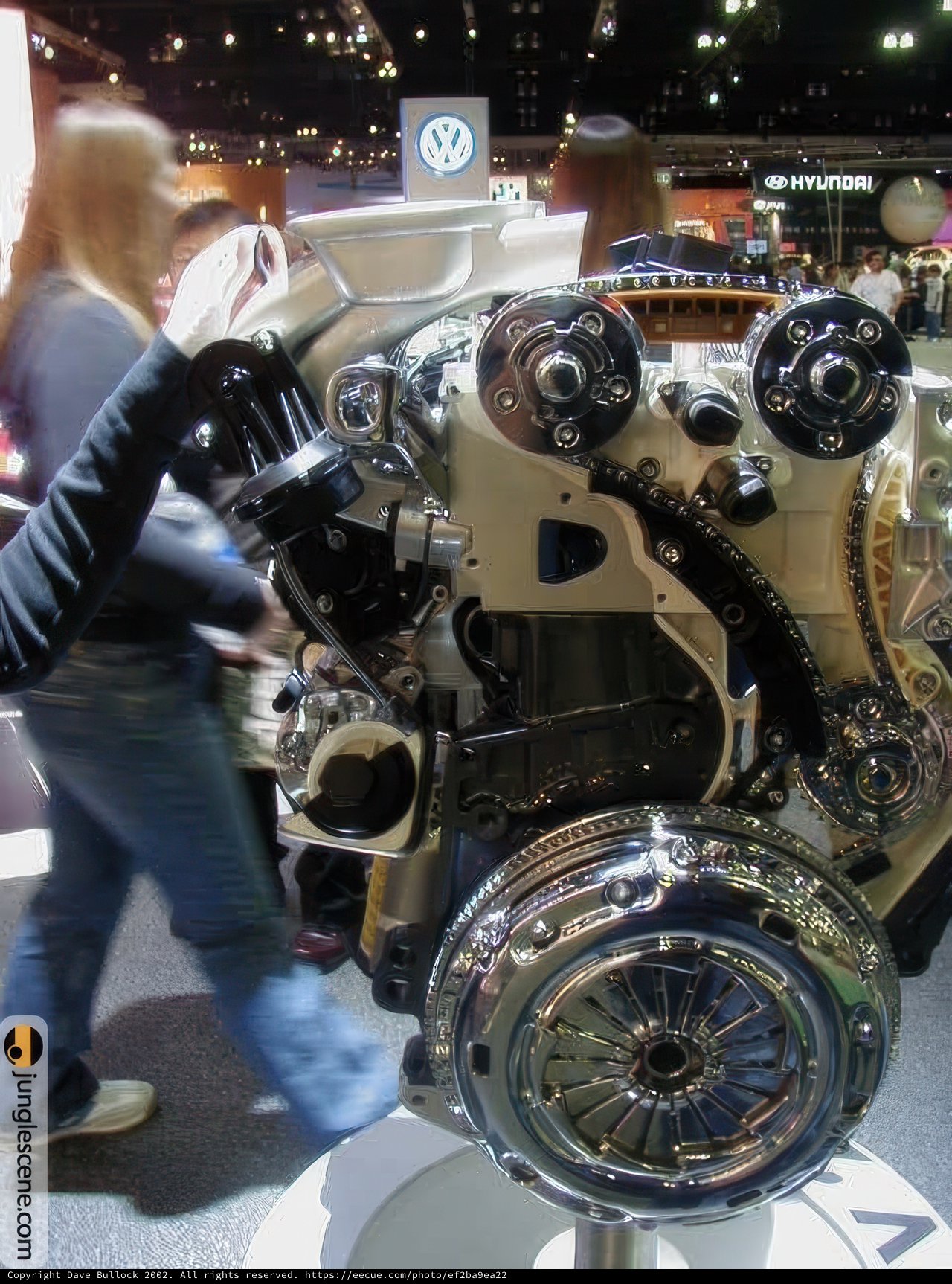 Volkswagen Engine on Display at the LA Auto Show