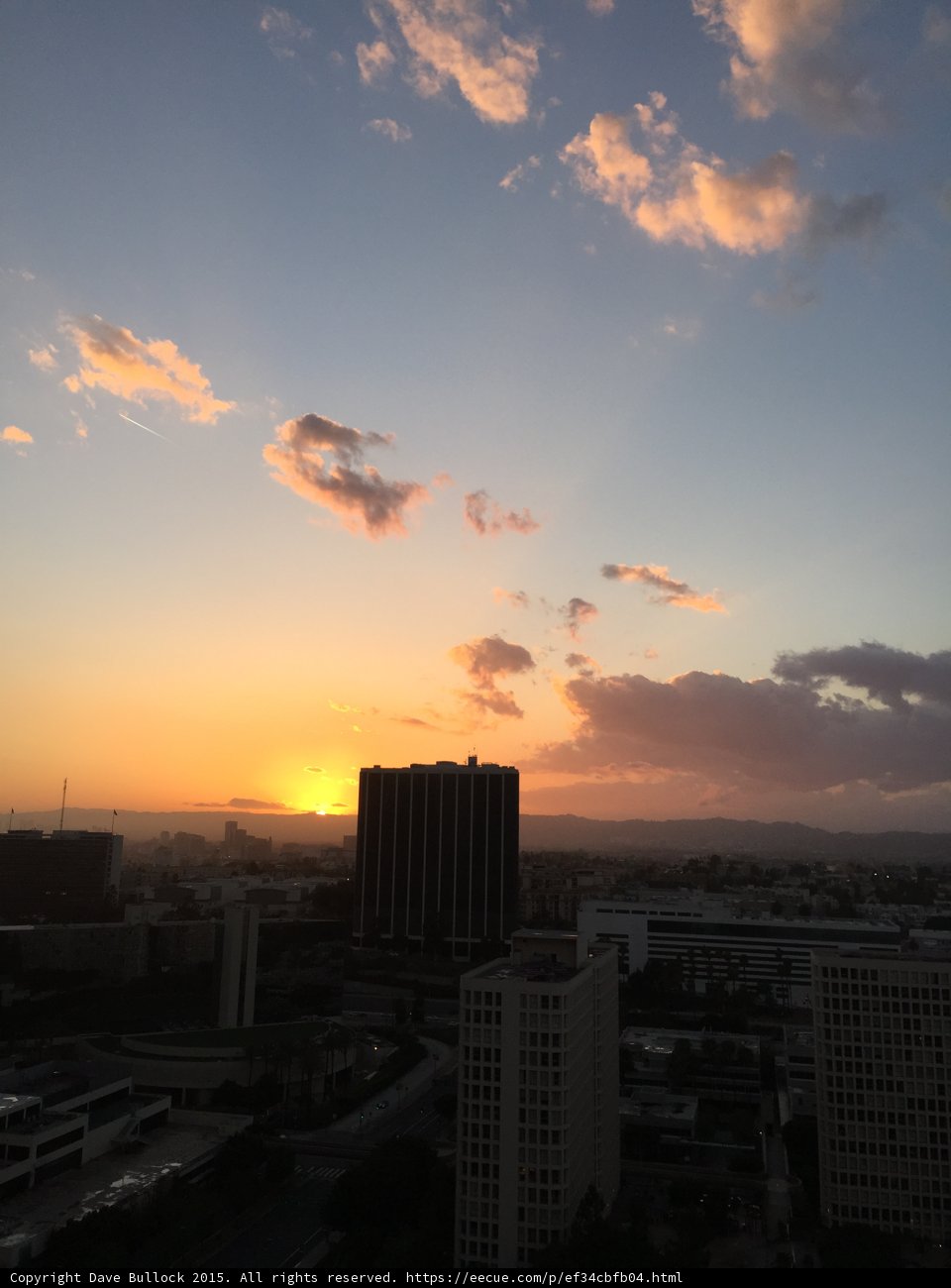 Sunset over the City of Angels