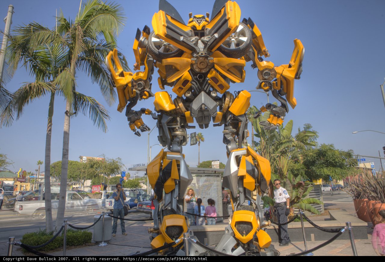 The Giant Bumblebee Statute in the City