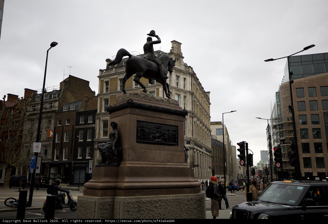 Duke of Wellington Equestrian Statue in Central London