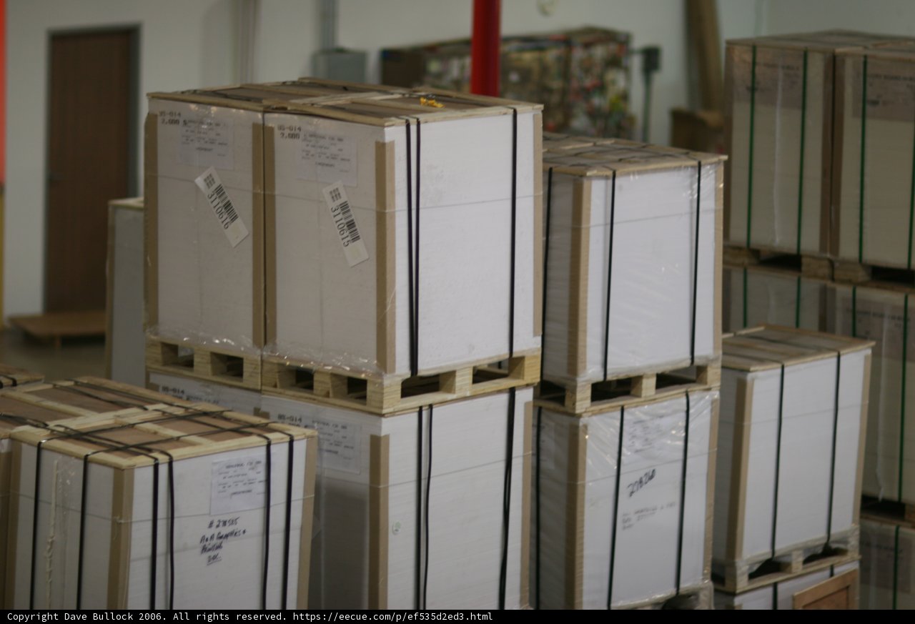 A Warehouse Filled with Boxes and Pallets