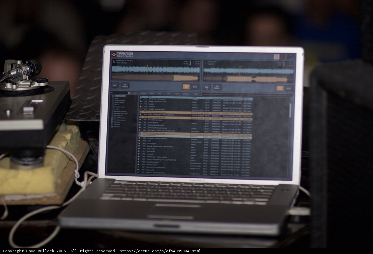 Laptop and Mixer Meet on Table