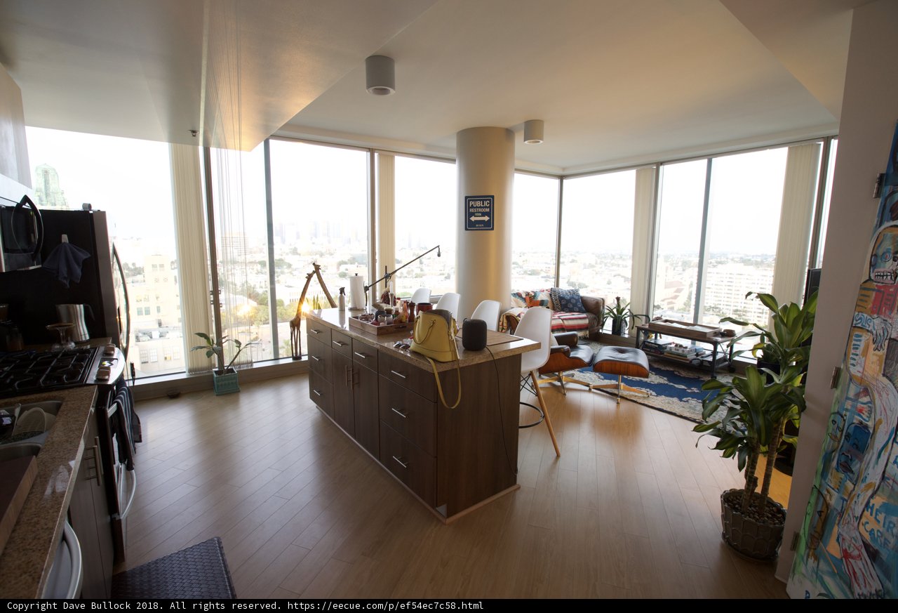 Modern Penthouse Kitchen with a View