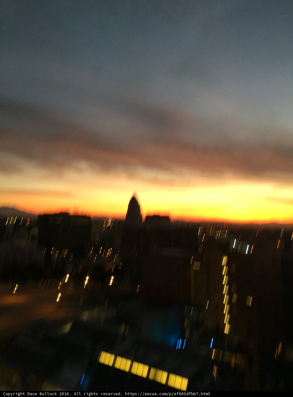 Sunset Over the City