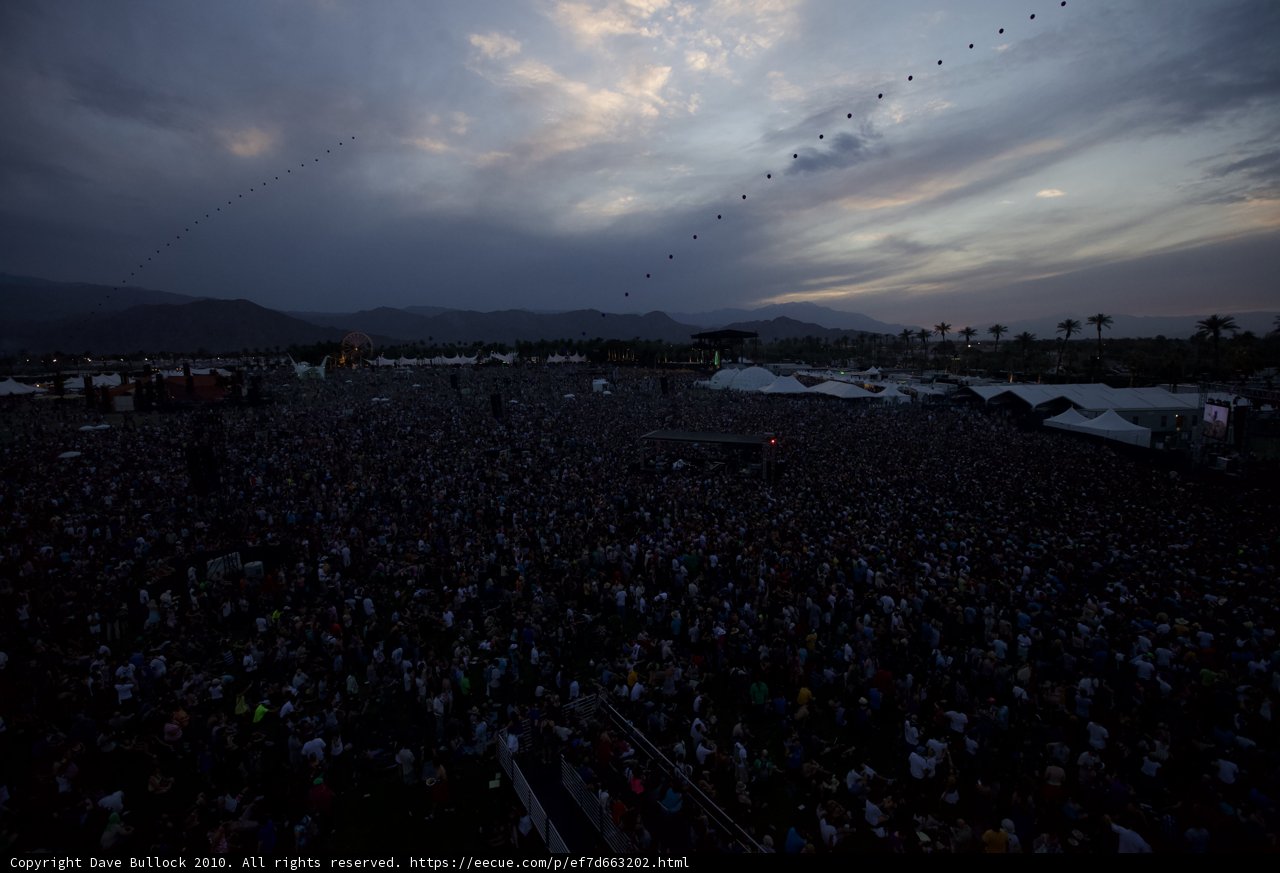 Coachella Sunday Concert Crowd