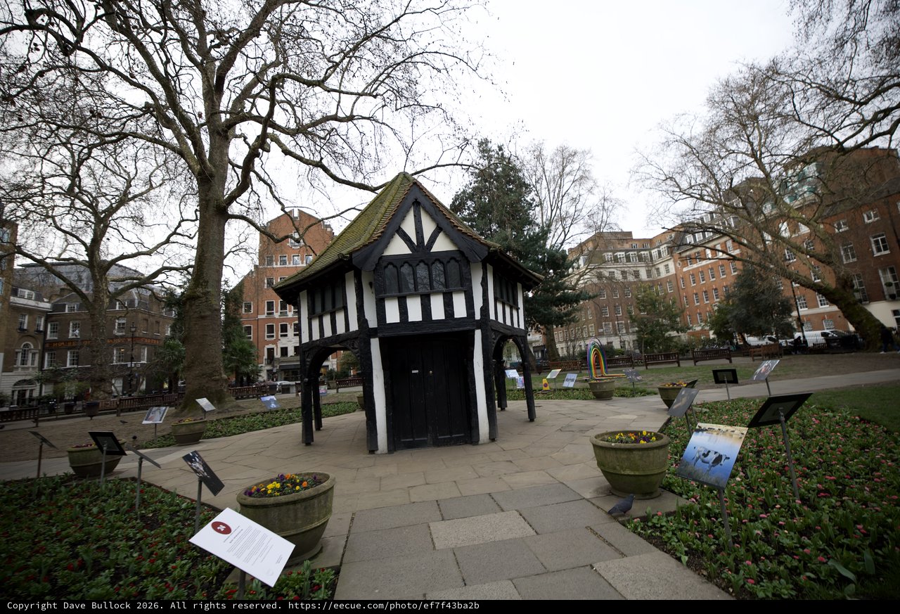 Historic Tudor Pavilion in Soho Square Gardens