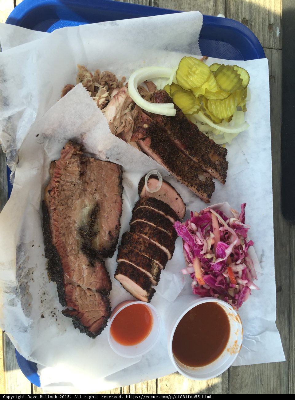 Austin Barbecue Sampler Platter