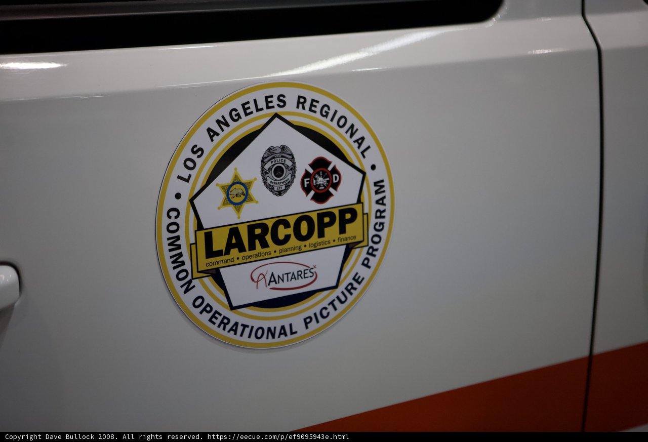 Larcop Logo on Vehicle