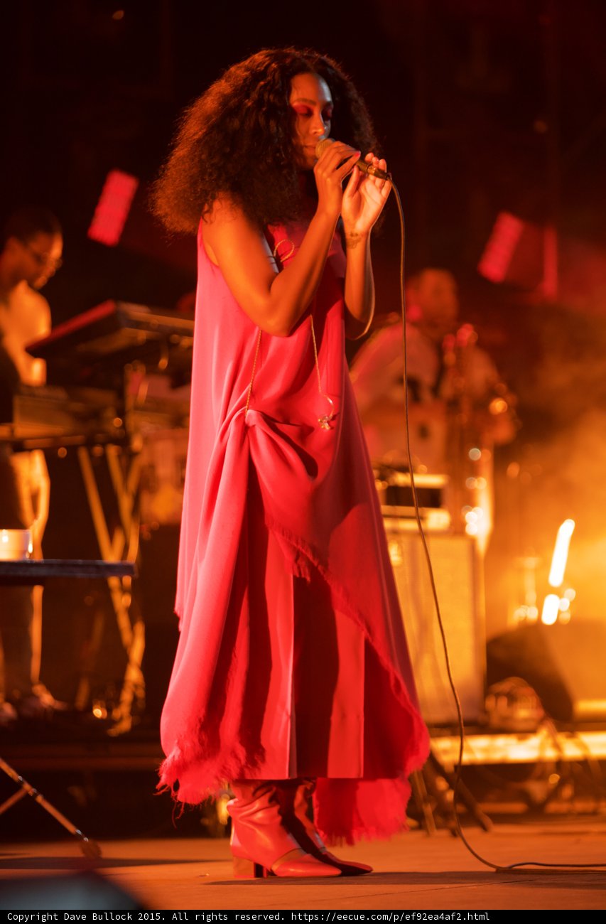 Solange Full Body Red Dress Boots Saxophonist Keyboardist Orange