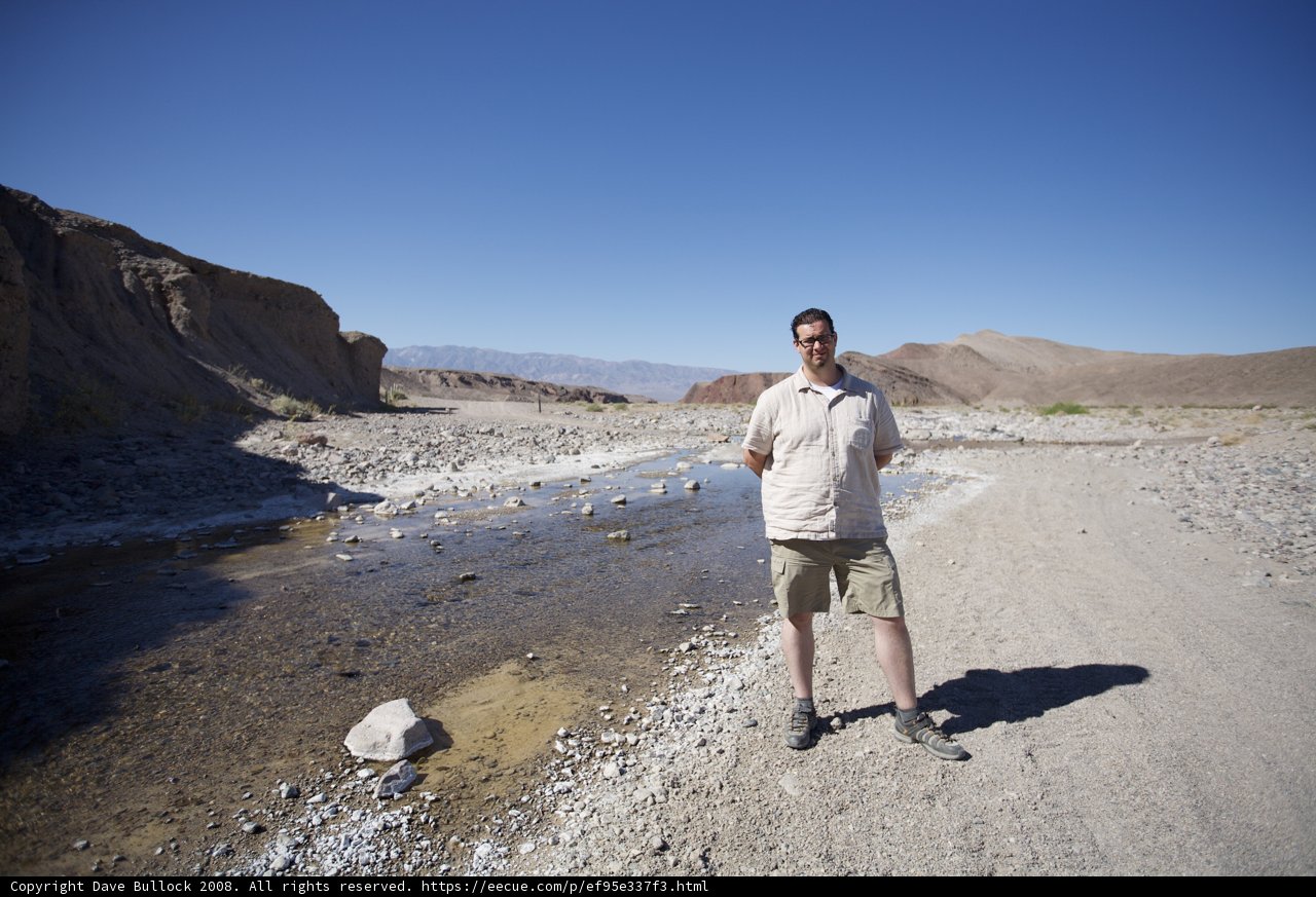 Lone Explorer in the Desert