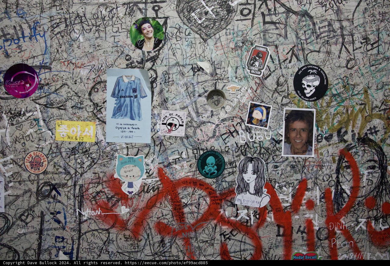 Urban Expression: A Graffiti Collage in Korea, 2024