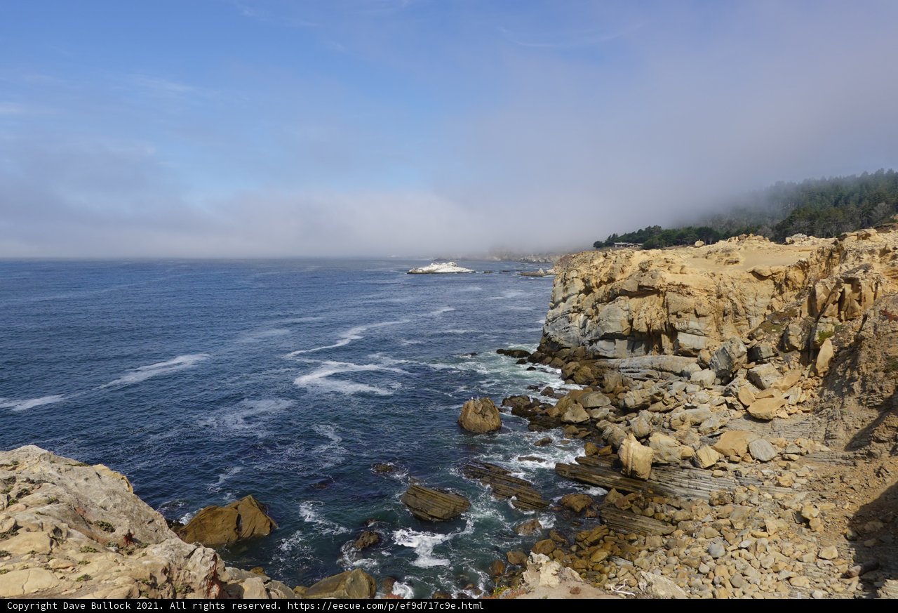 Promontory covered in Coastal Fog